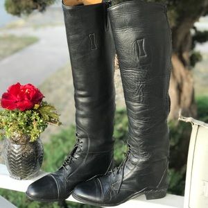 Ariat Tall Black Leather Zip Comfort Riding Boots